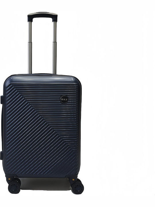 Talos Cabin Hard Blue Travel Suitcase with 4 Wh...