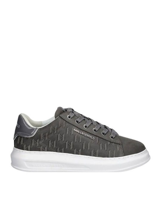 Karl Lagerfeld Kapri Ανδρικά Sneakers Mid Grey ...