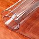 Față de masă din silicon transparent 180x80 cm grosime 1,2 mm aspect de sticlă