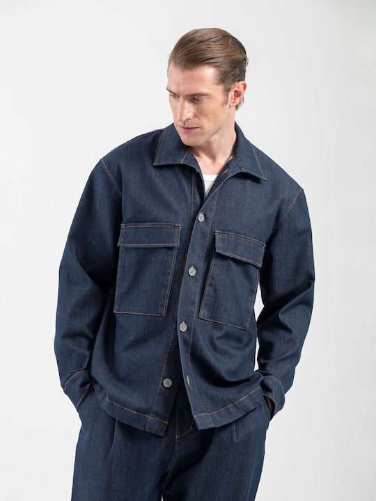 Vittorio Artist Langärmeliges Denim Overshirt B...