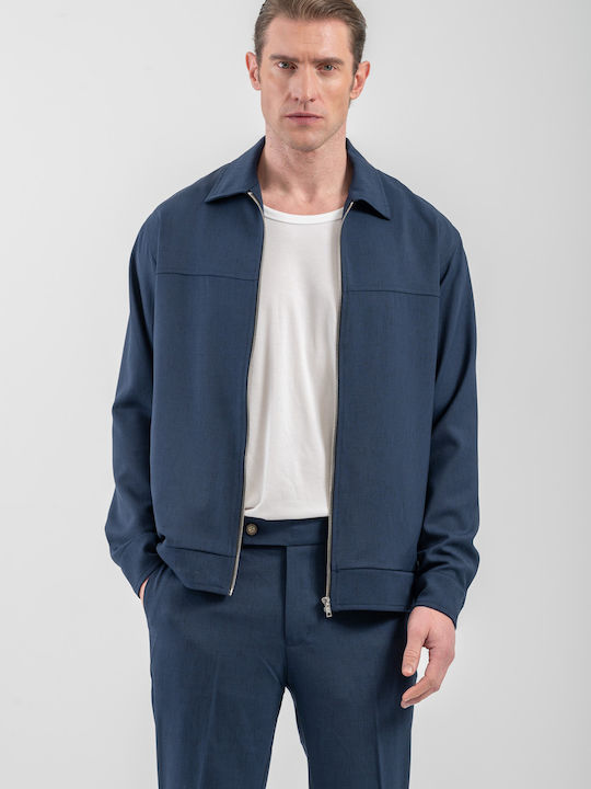 Vittorio Artist Μακρυμάνικo Overshirt Blue