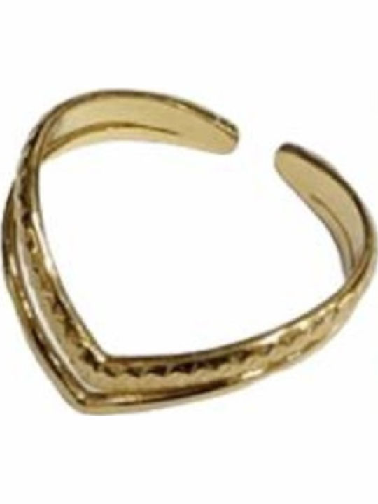 Tatu Moyo Ring made of Steel Gold Plated