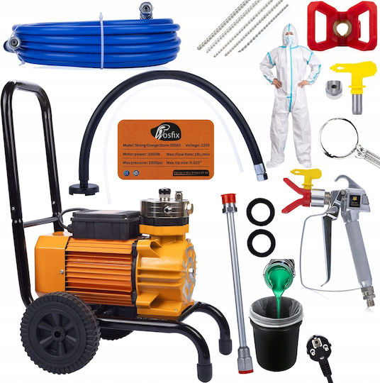 Rosfix Starker Oranger Sturm Sos03 Farbsprüher + 20L Sieb + Arbeitsanzug + Pinsel