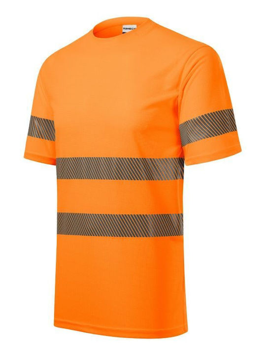 Malfini Ανδρικό Διαφημιστικό T-shirt Κοντομάνικο Fluorescent Orange