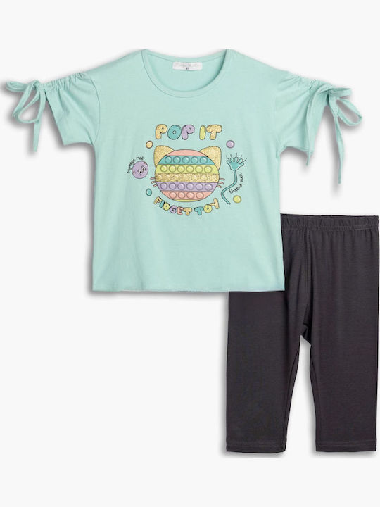 Funky Kids Clothing Set with Leggings Veraman Charcoal 2 Pieces