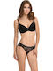 Miss Rosy Underwear Set with Bra & Slip Black