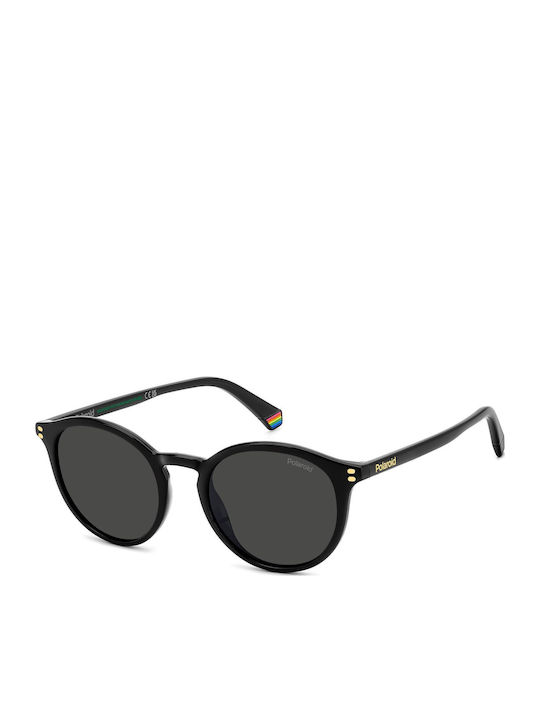 Polaroid Men's Sunglasses with Black Horn-Rimme...