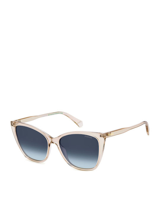 Polaroid Feminini Ochelari de soare cu Bej Cadru și Albastru Degrade Lentilă PLD4181/S FWM/Z7
