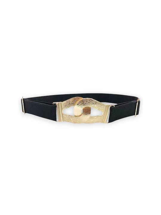 Elastic Women's Belt Black