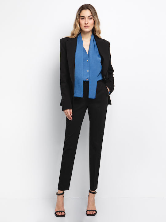 Toi&Moi Women's Waisted Blazer Black