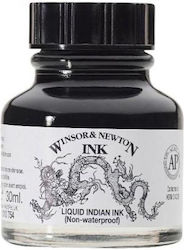 Winsor & Newton Ανταλλακτικό Μελάνι για Πένα Μαύρη Σινική Μελάνη Non Waterproof 30ml