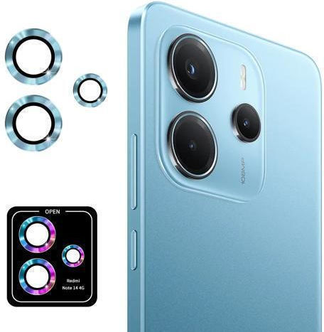 Enkay Hat-prince Camera Protection Tempered Glass Light Blue for the Redmi Note 14 4G