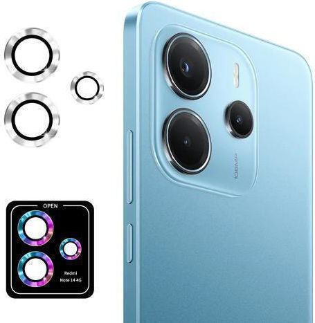 Enkay Hat-prince Προστασία Κάμερας Tempered Glass Ασημί για το Redmi Note 14 4G