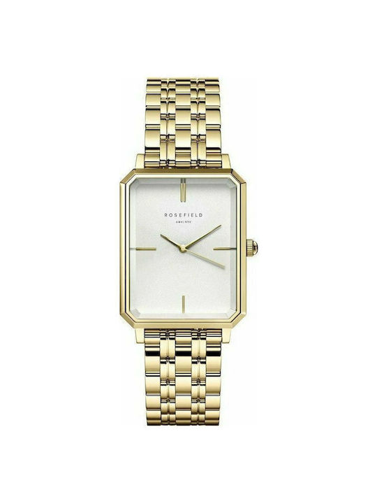 Rosefield Watch with Gold Metal Bracelet