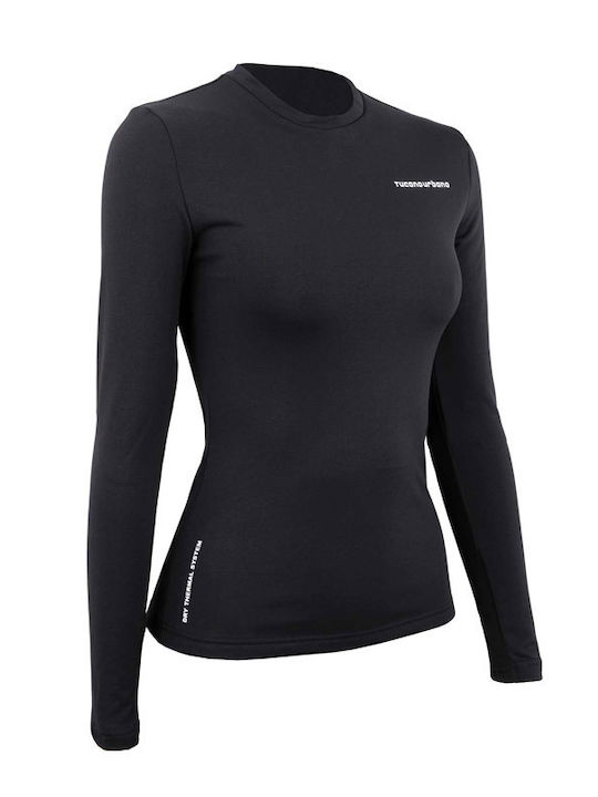 Tucano Urbano Bluza termica pentru femei cu maneci lungi Negru