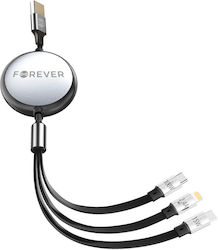 Forever USB to Lightning / Type-C Cable 1.2m GSM185689 Forever USB to Lightning / Type-C Cable 1.2m GSM185689