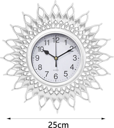 Tpster Wanduhr Weiß Ø25cm
