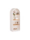 Bookcase Off-White Natural 80x38x188cm