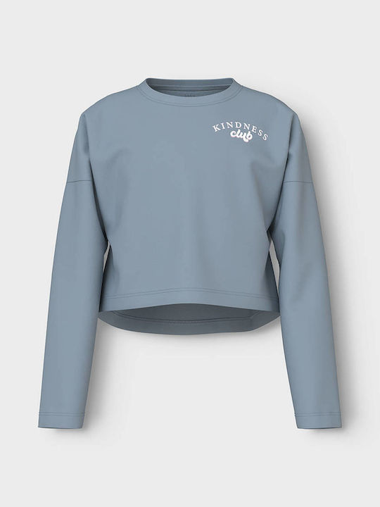 Name It Crop Top Subdued Blue, Steel Blue