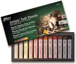 Mungyo Gallery 12 Artists Soft Pastels Carres 70x10mm Earthtones