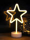 Light fixture Plastic Illuminated Christmas Decorative Desktop Star White