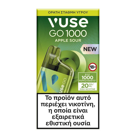 glo Țigară Electronică De Unică Folosință 1000 Inhalări Apple Sour 2ml 20mg Verde