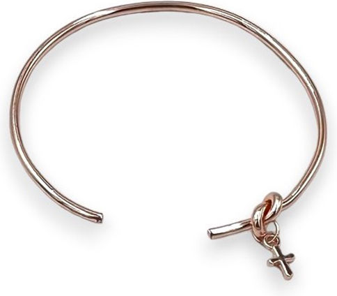 Riniotis Christening Charm Handcuff Metal Rose Gold 25 Pieces