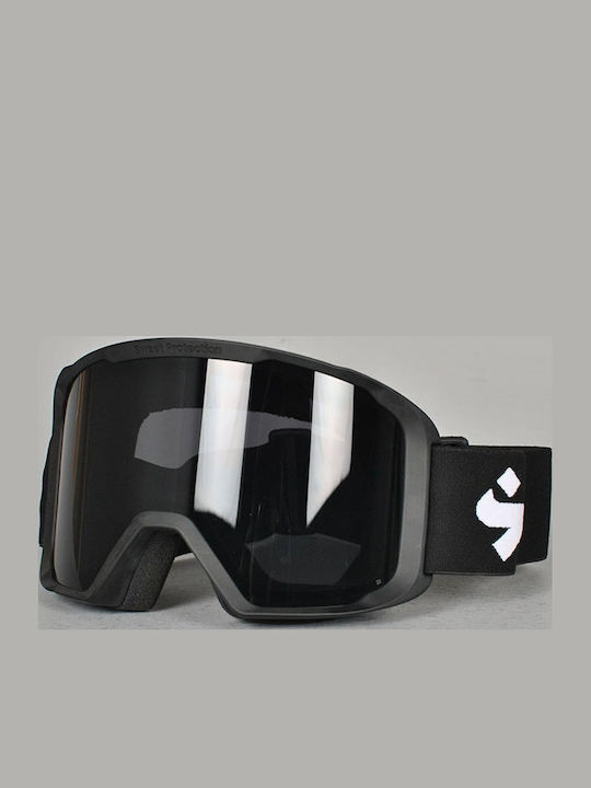Sweet Protection Μάσκα Σκι & Snowboard Ενηλίκων Μαύρη με Φακό σε Μαύρο Χρώμα