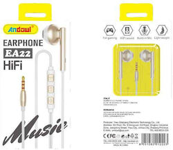 Andowl Ea22 Earbuds Handsfree Ακουστικά με Βύσμα 3.5mm