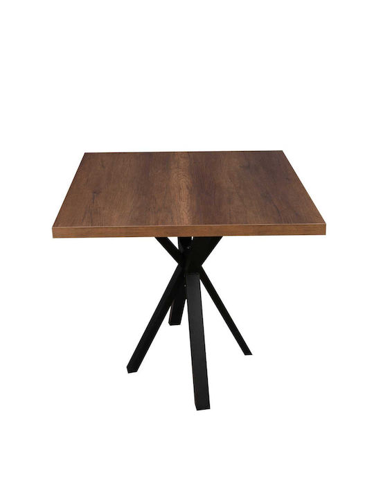 Table Walnut 80x80x75cm