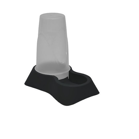 Eco Schale mit Behälter Futter & Wasser für Katze 3.5lt in Schwarz Farbe