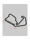 Acrylic Wall Decor F1 Track Silverstone 30 X 18 Cm Black