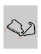 Ακρυλικό Διακοσμητικό Τοίχου Πίστα F1 Silverstone 50 X 30 Cm Black