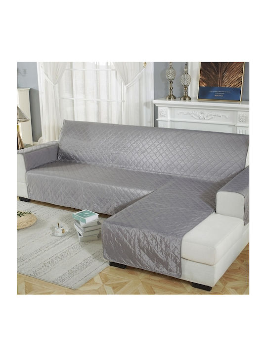 Waterproof Non-slip Pet Cushion One-piece Sofa Cover Assembled Size Left-200x270cm Gray