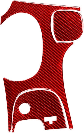 Set Autocolante Panou Schimbător 3 1 Fibra de Carbon C Chevrolet Corvette C5 1998-2004 Volan pe Stânga Roșu