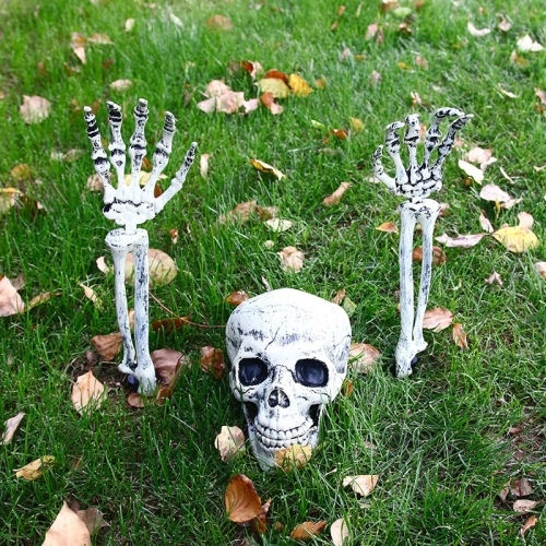 Hand Foot Skull Simulation Horror Decoration Props Bone Hand Skull
