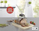 Gourmetmaxx Инструмент за рязане на месо от неръждаема стомана. 36.5 X 9 X 8.5см
