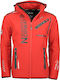 Winter Jacket Softshell Waterproof and Windproof Red / Black