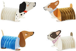 Honeycomb Cute Dogs Decorations 4pcs