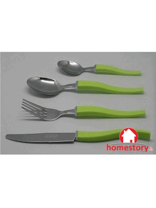 Espiel Cutlery Set Green 24pcs