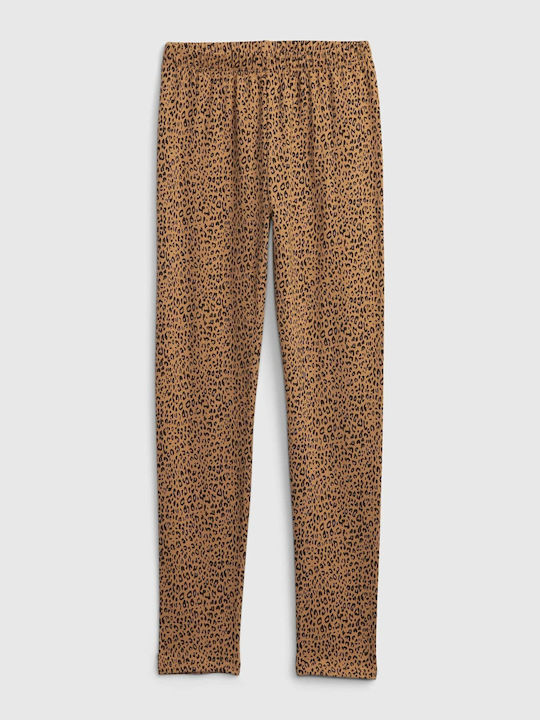 GAP Kids Long Legging Animal Print Brown