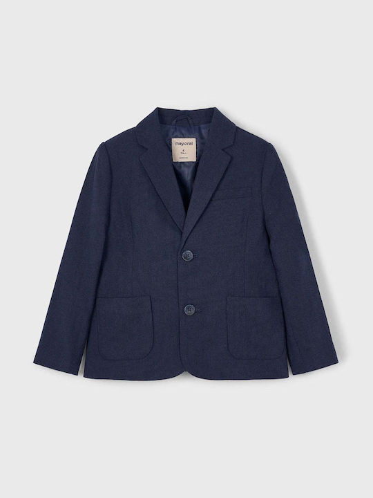Mayoral Kids Long Blue Blazer
