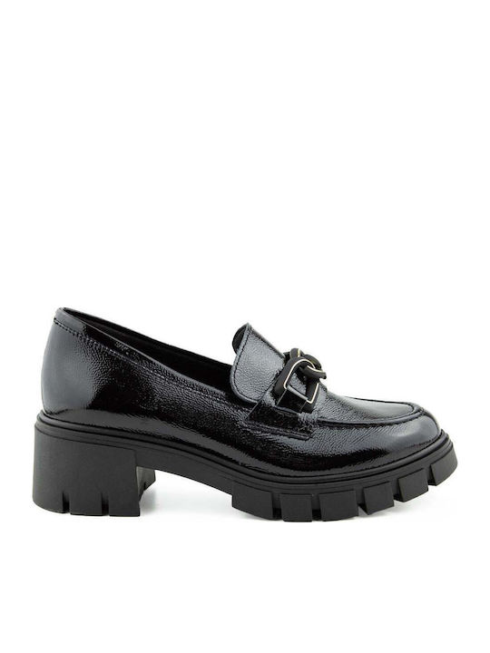 Ragazza Leder Pumps mit Plateau mit Mittelhohem...
