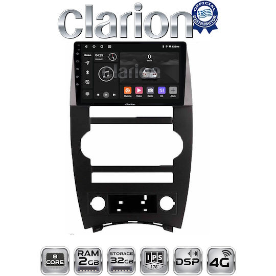 Clarion Ηχοσύστημα Αυτοκινήτου για Jeep Commander 2007 > 2009 (Bluetooth/USB/WiFi/GPS/Apple-Carplay/Android-Auto)