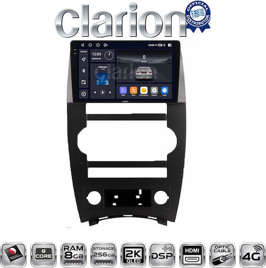 Clarion Sistem Audio Auto pentru Jeep Comandant 2007 > 2009 (Bluetooth/USB/WiFi/GPS/Apple-Carplay/Android-Auto)