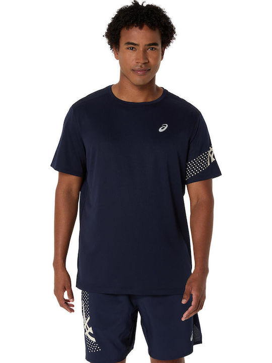 ASICS Icon Αθλητικό T-shirt Navy Μπλε