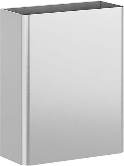 Delta Cleaning Inox Καλαθάκι Μπάνιου 23lt Ασημί