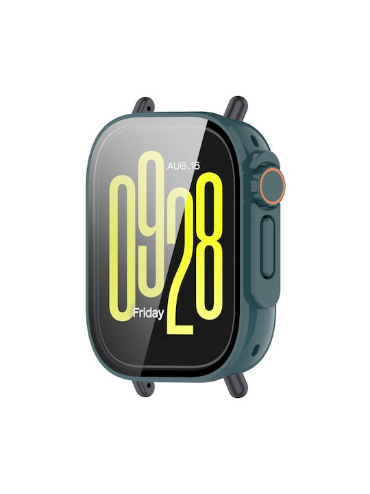 Tempered Film Plastic Case in Green color for Redmi Watch 5 Active