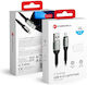 Forcell USB-A to Lightning Cable 12W Μαύρο 2m