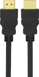 Powertech HDMI-Kabel HDMI-Stecker - HDMI-Stecker 2m Schwarz